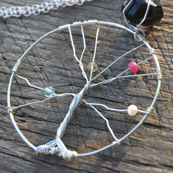 Mother's Tree Of Life Necklace Silver