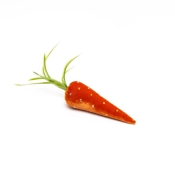 Velvet Carrot with Sparkles - Persimmon
