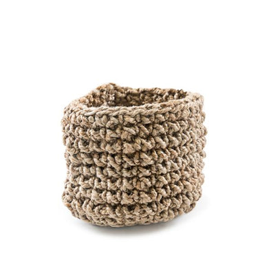 Small Knitted Jute Basket