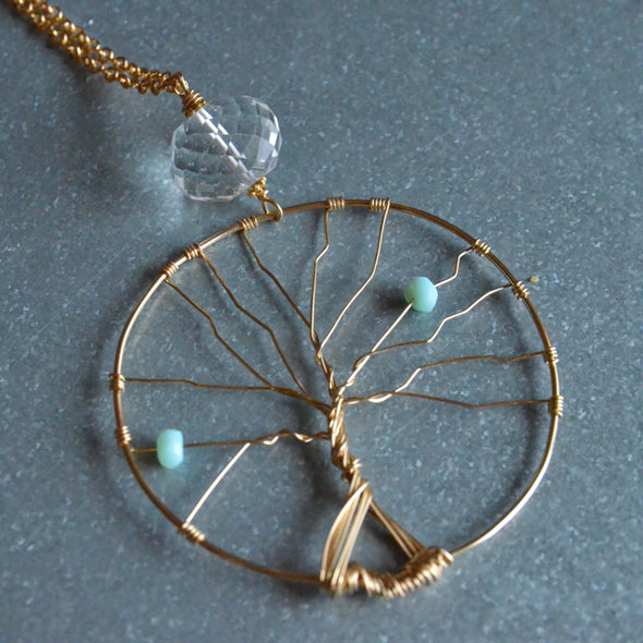 Mother's Tree Of Life Necklace Gold